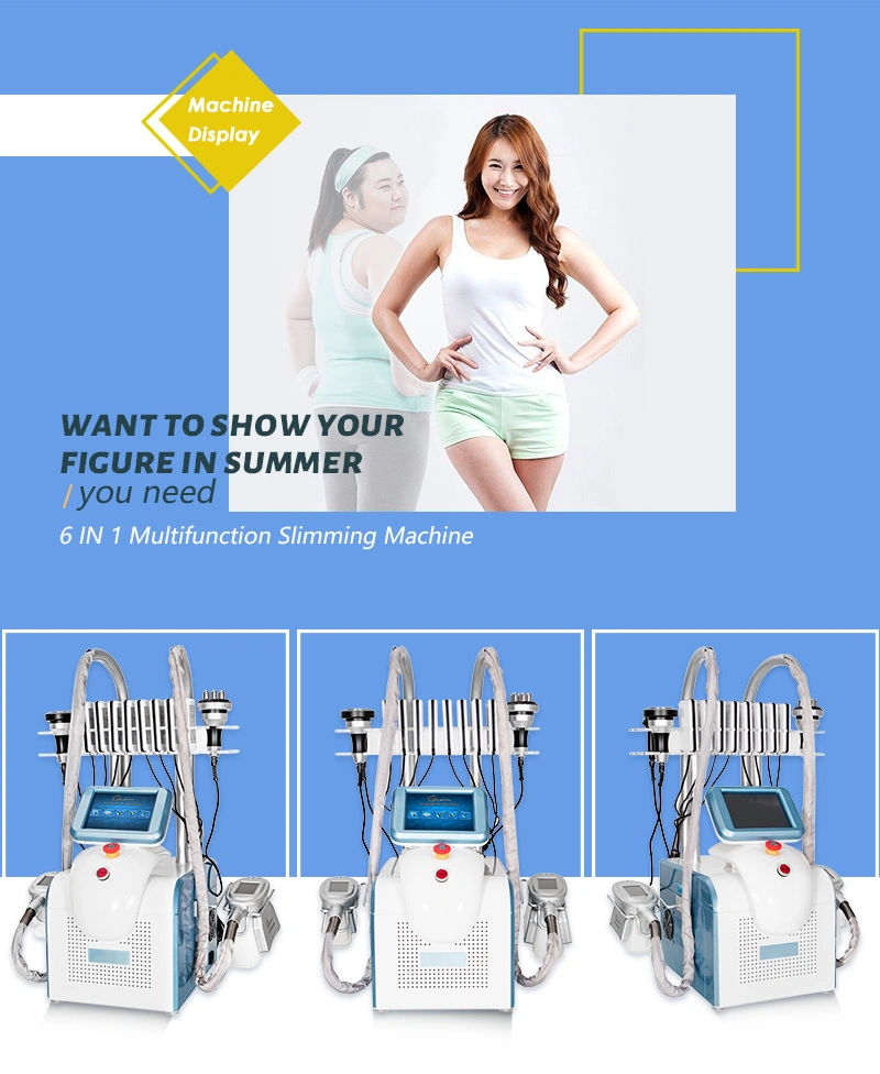 6in1 Multifunction Fat Freeze Cryolipolysis Machine Freezing Body Sculpting Device