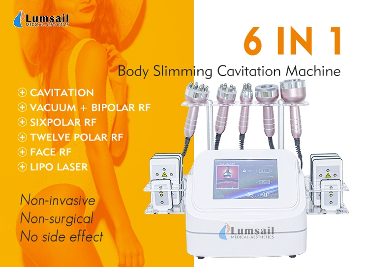 Cavitation 40K Lipolaser Vacuum Therapy Weight Loss RF Body Slimming Vacuum Cavitation System S Shape Machine OEM ODM