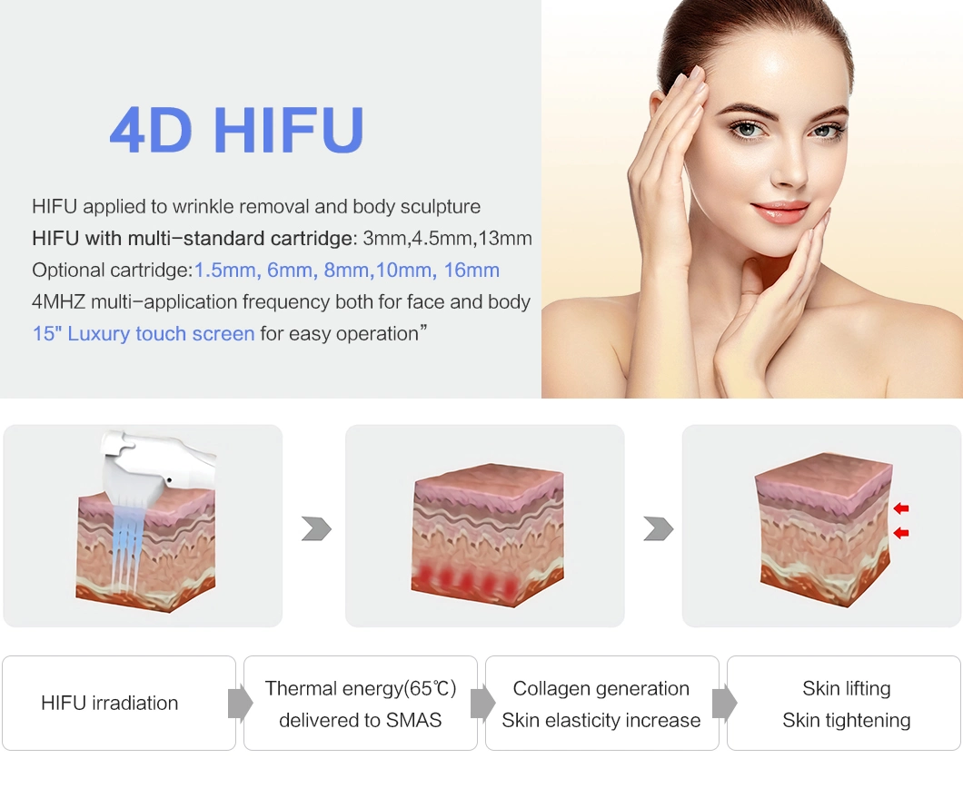 6 in 1 4D Hifu Machine Face Lift Vaginal Tighten Body Slimming Wrinkle Removal Ultrasound Beauty Machine