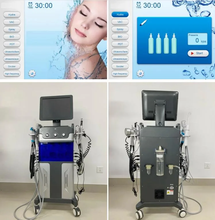 12 in 1 Multi-Function Hydra Faci Machine for Hydra Faci Magic Hydra Oxygen Facial SPA System Hydro Beauty Equipment