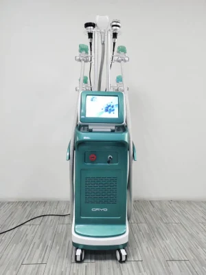 7 em 1 360 Graus Fat Freeze Cryolipolysis Cool Tech Beauty Salon Equipment com 40K Cavitation RF Lipolaser