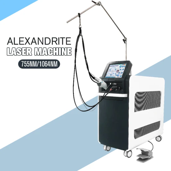 Aparelho de pulso longo 20mm suave 1064nm 755nm dispositivo permanente máximo equipamento de remoção de pêlos 755 1064 ND YAG Beauty Machine Alexandrite Laser para venda