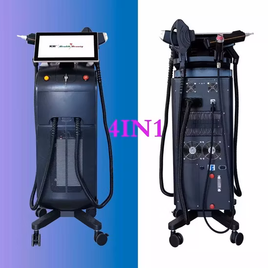 Máquina multifuncional a laser IPL RF ND YAG Elight/Laser de remoção de tatuagem comutado ND YAG Q/Laser 1064 ND YAG