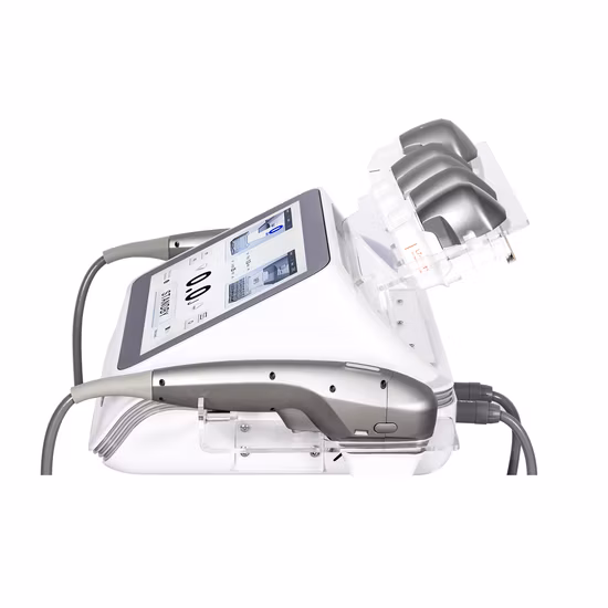 Máquina portátil de ultrassom com foco Hifu para lifting facial/emagrecimento corporal com 5 cartuchos