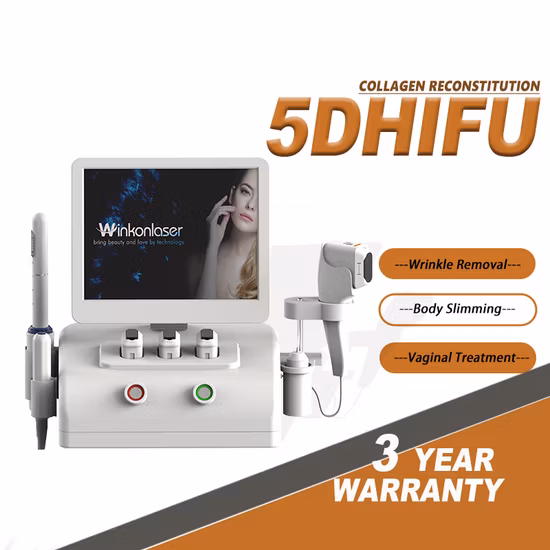 Máquina de aperto vaginal 3D/4D/5D/7D Hifu/Máquina multifuncional Smas Face Lifting Ultrasound Hifu Beauty Machine