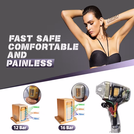 Mais novo IPL Laser System Tec Contact Cooling para depilação